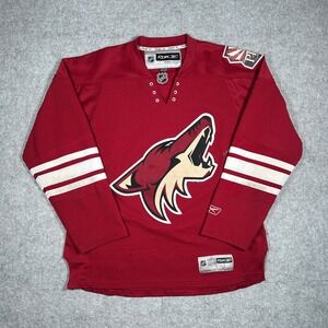 Reebok Phoenix Coyotes NHL Jersey Mens Large Red White CCM Vintage Sportswear